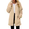 Women's Jackets 2024 Winter Coat Women Faux Fur Cardigan Jacket For Warm Thicken Zip Up Teddy Oversized Ladies Fuzzy Outwear