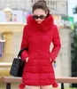 Faux fur Parkas Kobiet Down Down Plus Size Womens Parkas zagęszcza odzież wierzchnią zimową płaszcz zimowy żeńska kurtka bawełniana wyściełana 240112