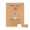 3 stks/set Hamsa Boze Oog Ketting Turkse Blauwe Hand Hanger Kettingen Geluk Bescherming Sieraden Cadeau Voor Vrouwen Meisjes Groothandel Drop Del Otujs