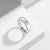 04ct 3mm DF Kleur Ringen Voor Mannen 100% 925 Sterling Zilver Gecertificeerde Bruiloft Verlovingssieraden Diamant Test Pass Gift 240112