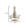 Castiçais Médio Oriente Árabe Decoração de Casa Ferro Forjado Árvore de Natal Castiçal Golden Pine Metal Holder