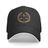Ball Caps Law Golden Scales Of Justice Baseball Cap Sun Protection Women Men's Adjustable Lawyer Legal Party Gift Dad Hat Spring
