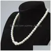 Best Selling Elegant Pearl Wild Fashion Designer Jewelry Set Womens Necklace Bracelet Earrings Bridal Drop Delivery Dhaiv