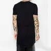 Męskie koszulki T-shirt High Street Men T-shirt Hip Hop Tops Męski zamek błyskawiczny kolor okrągły szyję moda krótkie rękodzie