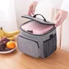 Vajilla BEAU-Bolsa de almuerzo para hombres y mujeres, lonchera a prueba de fugas, bolsa refrigeradora portátil, organizador congelable para trabajar, escuela, Picnic