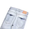 Pantalones vaqueros morados Pantalones de mezclilla Pantalones vaqueros para hombre Diseñador Hombres Pantalones negros Calidad de gama alta Diseño recto Retro Streetwear Pantalones de chándal casuales PU3593