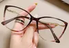 Güneş gözlüğü moda kedi göz okuma mavi ışık gözlükleri kadın optik bilgisayar eşleri lüks gözlük çerçeveleri artı Diyopter 0 2 3