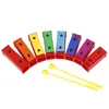 子供のカラフルな8toneキシロフォンモンテッソーリおもちゃ初期教育楽器学習パーカッション音楽玩具240124