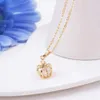 Titanium Steel Real Gold Electroplating New Crown Hollow Titanium Steel Necklace Trendy Internet Red Ins Personalized Pendant Clawbone Chain 728 126