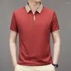 Men's Polos Polo T Shirt For Men Clothes Summer Short Sleeve Mens Tshirts 2024 Fashion Casual T-shirt Loose Top Camisetas De Hombre LM