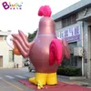13ft*11,5ft*16,5 fjärde bar reklam Uppblåsbar kyckling med ölmugg inflationstecknad djurmodell spränger fåglar ballonger luft blåst