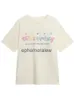T-shirt damski 2023 NOWOŚĆ LUSKIEGO LUSKIE GRAFFITI KOLOR KOLOR DRUKOWANIE STOROWA Kolorowa koszulka Summer American Retro Topepephemeralew