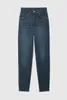 デザイナーパンツab annes bing womens hugh jeans washed blue highウエストカジュアルワイドレッグパンツブランドハイエンドジャン234