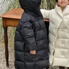 Donsjas Kinderkleding Meisjes Witte Eend Koreaanse stijl 2024 Winter Modieus Lang over de knie Verdikt Warm