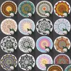 Badetuch Bohemian Mandala Strandtuch Tapisserie Überwurf Große Runde Picknickdecke Matte Pooldekoration Yoga Drop Lieferung Hausgarten H Dhme1