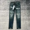 Lila Jeans DesignerHerren für Männer Frauen Hosen Lila Markenjeans Sommer Loch Neuer Stil Stickerei Selbstkultivierung und kleine Füße FashionmotionStreet Corner