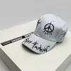 Ball Caps Mężczyźni Kobiety Hip Hop Personal Letter Baseball HATS Oddychający moda Słońca Słonecznia Wszechstronna kolorowy blok żelaza pierścienia graffiti ins