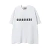 New Summer ESSE T Shirt Loose Rubber Letter Ovesized Short Sleeve Hip Hop Unisex 100% Cotton Sports Tees