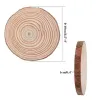 Kerstversiering Natuurlijke Houten Plakjes 30 Stuks Inch Ronde Cirkels Onvoltooide Boomschors Log Schijven Voor Ambachten Ornamenten DIY Arts Ru ZZ