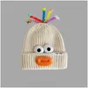 Outono e inverno quente malha chapéu engraçado bonito pato bico gorro entrega gota dhl8i