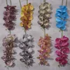 New Single Branch 9 Head Phalaenopsis Film Phalaenopsis 3D Printing Film Wedding High Silk Flower Landscape Simulation Flower XW