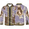Designer Mens Button Shirts Luxury Crown Stylr Shirts tTops Long Sleeve Bowling Shirts Jackets