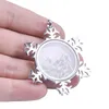 Pendant Necklaces 1Pc Design Christmas Snowflake Floating Memory Locket Diy Clear Glass Living Relicario Women Jewelry Bulk