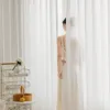 YanYangTian Window Curtain Chiffon Partition Tulle for Living Room Bedroom Houses Waterproof Curtain Christmas decor Punch Hook 240113