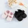 New First Walkers Toddler Girl Crib Shoes Newborn Baby Girls Boys Bowknot Soft Sole Dot Print Casual Shoes Baby Shoes Girls Infant Shoes