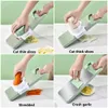 6 In 1 Stainless Steel Multifunctional Safe Fruit Vegetable Slicer Cutter Shredders Carrot Grater Potato Peeler Chopper Kitchen 240113