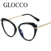 Occhiali da sole Moda Cat Eye Occhiali da lettura anti luce blu Donna Uomo Occhiali da vista di design di lusso Cornice abbagliamento Occhiali da presbiopia