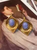 Boucles d'oreilles intemporelles Wonder rétro Geo Stone pour femmes, bijoux de styliste, cadeau gothique, doux coréen, tendance, Top Rare médiéval 2232