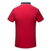 T-shirt italien de luxe Polo de créateur High Street Ceinture de jarretelles brodée Bee Print Vêtements Polos pour hommes