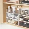 Storage Boxes Bins Jewelry Mirror cabinet storage box cosmetics lipstick rack bathroom desktop organization drawer type lti-layer boxvaiduryd