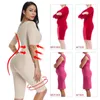 Bantning bodysuit body shaper post kirurgi sömlöst kompression plagg full form colombianas reducoras 240113