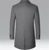 Manteau de laine automne hiver coton épaissir mélanges de laine veste manteaux de haute qualité mâle hauts coupe-vent chaud Trench pardessus 240113