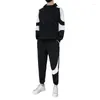 Tracksuits dos homens 2024 Primavera Ropa Homens Coreanos Roupas Hoodie Moda Mens Designer Roupas 2 Peça Define Outfit Outono Suéter e Calças