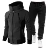 Autumn Winter Men's Tracksuit Suit Man Zipper Jacket Pants 2 Piece Set Casual Gym Fitness Jogging Sportswear S-4XL 240113