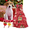 Vêtements de chien vêtements de Noël motif de Noël adorable sans manches chaude charmante robe pour animaux de compagnie pour chats chiens