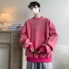 Sweats à capuche pour hommes polaire chaud hommes lavés sweats Harajuku à manches longues pulls Y2k style surdimensionné streetwear mâle décontracté automne vêtements