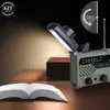 Mini Radio Portable à manivelle Am Fm Noaa, lampe de lecture d'urgence 3 en 1, lampe de poche, chargeur solaire, batterie externe pour téléphone Portable