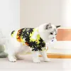 Hundkläder sommar hawaiian hållbar andningsbar för resor polyester fiber katt skjorta husdjur kostym kläder valp korta ärmar