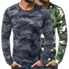 Men's T Shirts Stylish Autumn Top Wear Resistant Fit Eye-catching Slim Long Sleeve All Match Shirt Soft