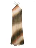 Sukienki swobodne nadrukowane krawat wisząca szyja maxi sukienka kobiet bez ramion A-line w połowie kalan