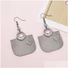 Dangle Chandelier Boucles d'oreilles Mode Alliage Incrusté Strass Magnifiquement Sculpté Sac De Grain Coeur Pour Les Femmes Tendance Produit Personnalité Gi Otyhv