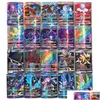 100 à 300 pièces sans répétition de jeu pour cartes de collection de jeux jouets Trading Gx Mega Ex Battle Carte jouet langue anglaise T1911012334 Drop Dhwil