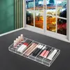 Förvaringslådor akrylglasögon arrangör Display Tray Case 6 Slot för smycken Makeup