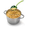 Scolapasta Filtri Scolapasta a foglia verde Mtifunzionale Manico lungo Spaghetti Cucchiaio da portata con fessura Cucchiai da insalata da cucina Drop Deliver Dh7Op