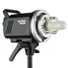 Acessórios Godox Ms300 Studio Flash Strobe Light Monolight 300ws 2.4g Sistema X sem fio Gn58 5600k 150w Lâmpada de modelagem Bowens Mount