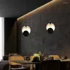 Kolye lambaları İtalyan tarzı yaratıcı moda mermer dekoratif avize yatak odası çalışma oturma odası yemek siyah led
